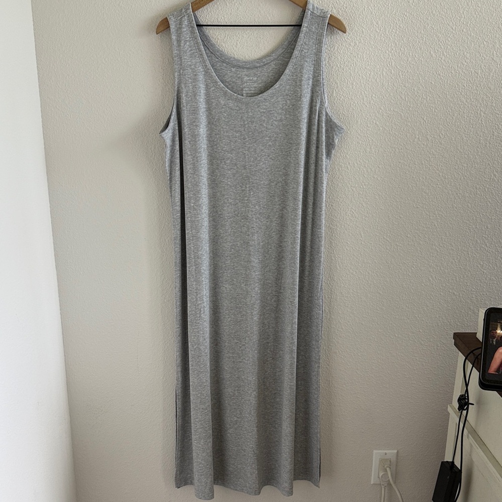 State of Day Ribbed Modal Blend Tank Nightgown Lounge Cozy XL